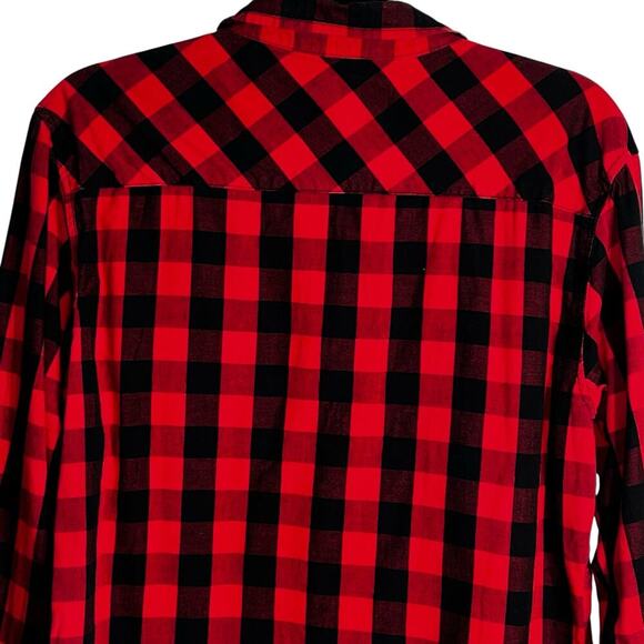 Counter Intelligence Men’s Buffalo Plaid Flannel Shirt Size M 100% Cotton - Picture 4 of 7